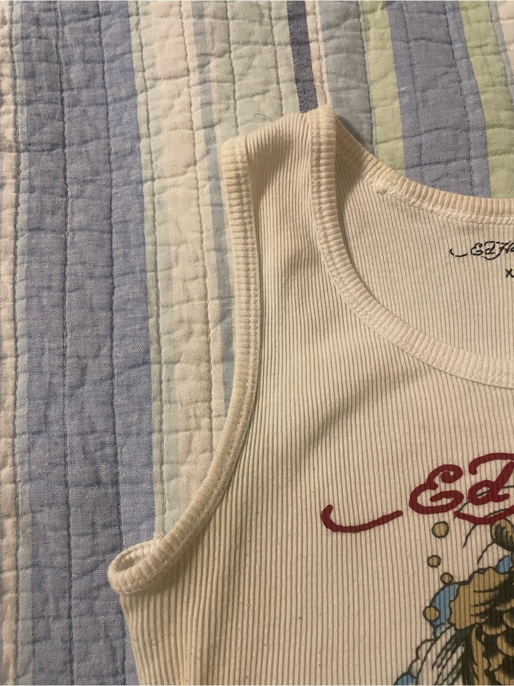 Ed Hardy Ribbed Tank Top - Picture 3 of 5